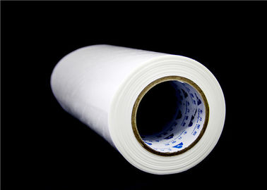 Ketebalan 0.15mm PES Hot Melt Adhesive Film Melt Point 100 ° C Untuk Tekstil Besi