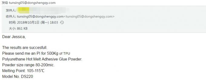 Putih PA Hot Melt Adhesive Powder Hotmelt Powder Efek ikatan yang kuat 2