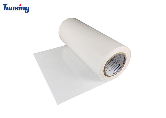 Hot Melt Adhesive Film Milky White Translucent PES Polyester Untuk Patch Bordir